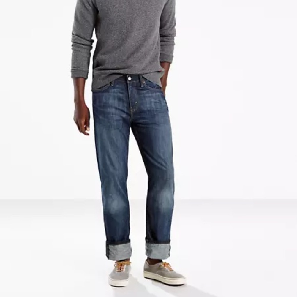 LEVI’S 514 Straight Fit Blue Jeans 38 x 32